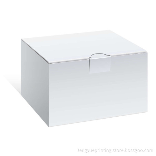 no printed white paper box packaging